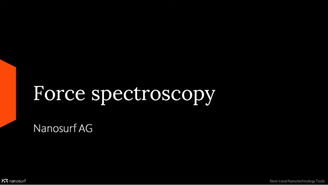 Thumbnail_Force spectroscopy for Nanomechanical measurements